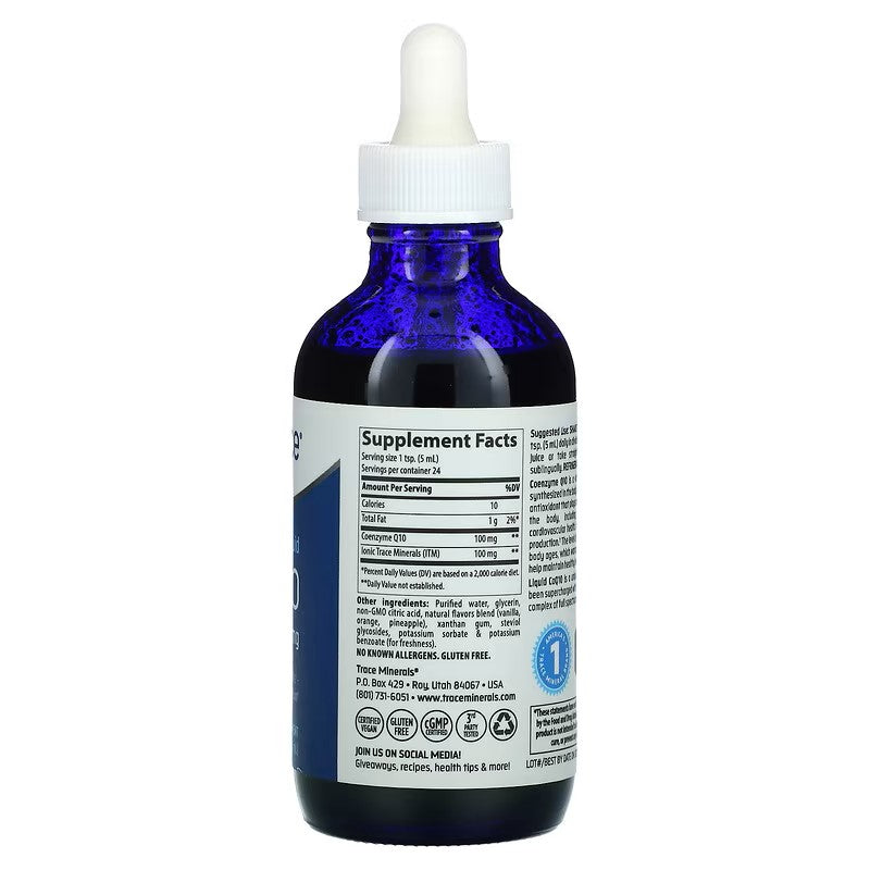 Trace Minerals Liquid Coq10 118ml Kimikim Organics